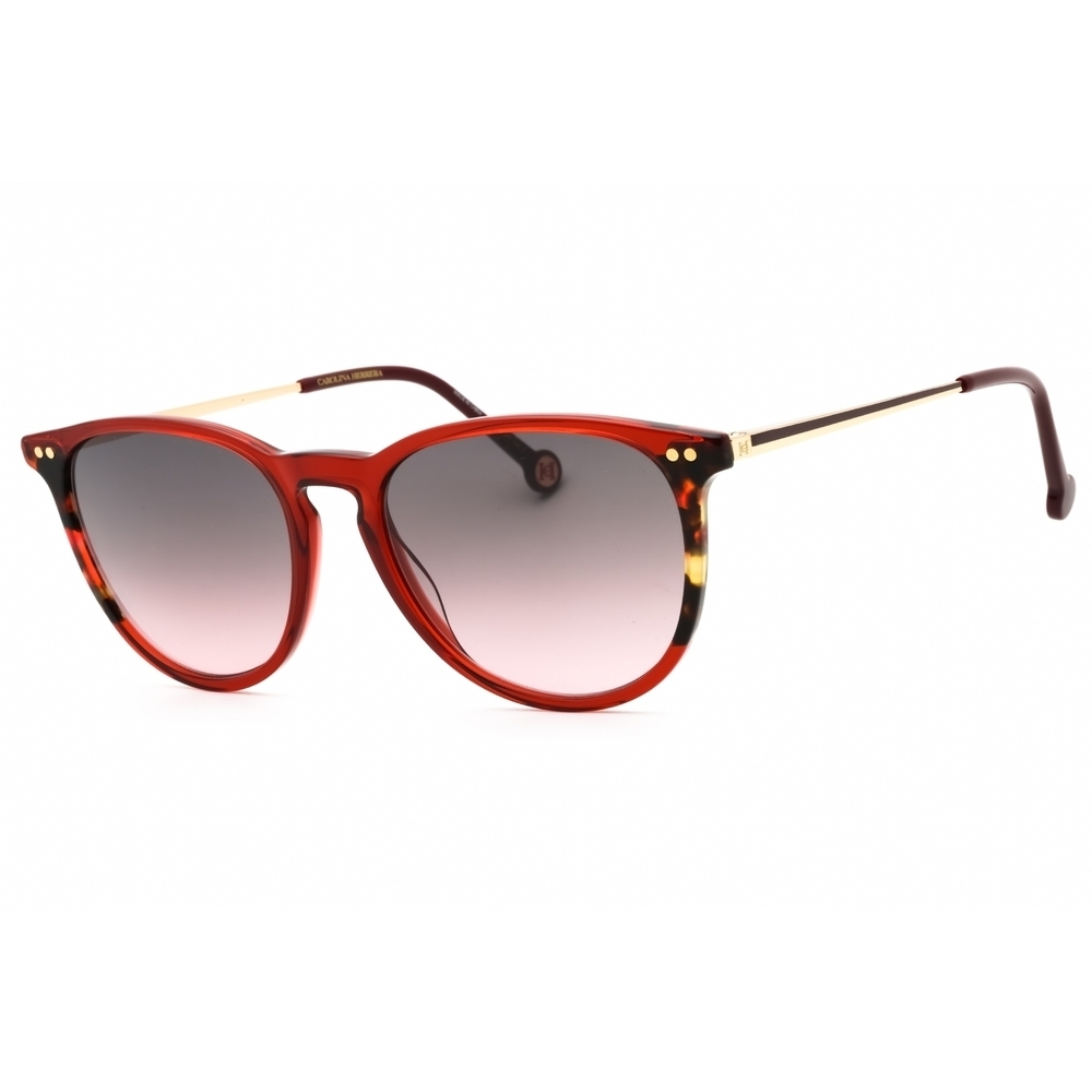NWT Carolina Herrera HER 0184/S-0YDC M2 Burgundy Round 54mm Sunglasses